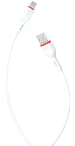 Кабель XO NB-P171 Bowling USB-A - Type-C 12w 2.4a 1м cable White - фото 1