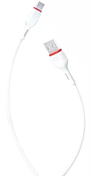 Кабель XO NB-P171 Bowling USB-A - Type-C 12w 2.4a 1м cable White - фото Кабель XO NB-P171 Bowling USB-A - Type-C 12w 2.4a 1м cable White