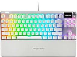 Клавиатура Steelseries Apex 7 TKL USB Ghost (SS64656) White - фото Клавиатура Steelseries Apex 7 TKL USB Ghost (SS64656) White
