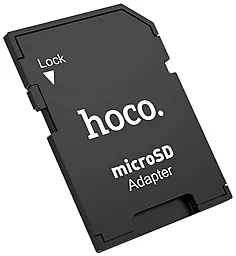 Картрідер Hoco HB22 TF to SD Card Holder Black black - фото Картрідер Hoco HB22 TF to SD Card Holder Black black