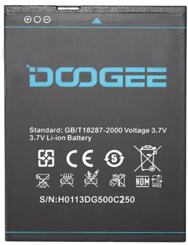 Аккумулятор для DOOGEE Discovery DG500 / B-DG500 (2800 mAh) 12 мес. гарантии - фото 1
