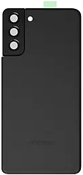 Задняя крышка корпуса Samsung Galaxy S21 Plus 5G G996 со стеклом камеры Original Phantom Black - фото Задняя крышка корпуса Samsung Galaxy S21 Plus 5G G996 со стеклом камеры Original Phantom Black