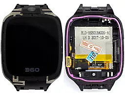 Дисплей (экран) для умных часов Smart Watch (#FPC-HSB013A009-A1) с тачскрином и рамкой,