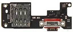 Нижняя плата Xiaomi Poco F7 с разъемом зарядки, Sim-карты и микрофоном