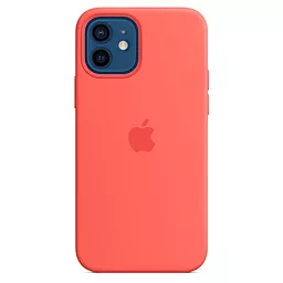 Чехол Apple Silicone Case Full with MagSafe and SplashScreen для Apple iPhone 12  Mini Pink Citrus