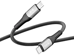 Кабель Ridea RC-US42 UltraStrong USB Type-C - Type-C 60w 3a 1.2м PD cable Black - фото Кабель Ridea RC-US42 UltraStrong USB Type-C - Type-C 60w 3a 1.2м PD cable Black