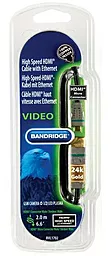Видеокабель Bandridge HDMI Micro > HDMI (BLUE BVL1702) (High Speed) (2 м.) - миниатюра 3