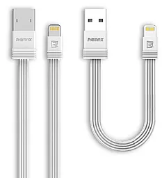 Кабель Remax Tengy USB-A - Lightning 12w 2.4a 0.16м + 1м cable White (RC-062i) - фото Кабель Remax Tengy USB-A - Lightning 12w 2.4a 0.16м + 1м cable White (RC-062i)