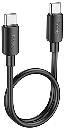 Кабель Hoco X96 Hyper USB Type-C - Type-C 60w 3a 0.25м PD cable Black - фото Кабель Hoco X96 Hyper USB Type-C - Type-C 60w 3a 0.25м PD cable Black