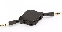 Аудио кабель EasyLife Retractable AUX mini Jack 3.5mm M/M Cable 0.8 м чёрный