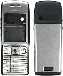Корпус для Nokia E50 з клавіатурою Silver