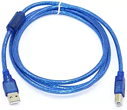 Кабель (шлейф) Ritar USB 2.0 AM/BM 10м с ферритовым фильтром синий (YT-AM / BM-10TBL) - фото Кабель (шлейф) Ritar USB 2.0 AM/BM 10м с ферритовым фильтром синий (YT-AM / BM-10TBL)