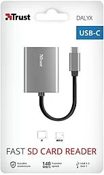 Картридер Trust Dalyx Fast Type-C grey - миниатюра 6 Картридер Trust Dalyx Fast Type-C grey - миниатюра 6