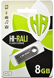 Флешка Hi-Rali 8GB Shuttle Series USB 2.0 (HI-8GBSHBK) Black