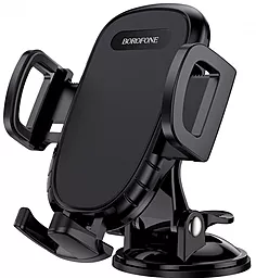 Держатель с автозажимом Borofone BH37 Black - фото Держатель с автозажимом Borofone BH37 Black
