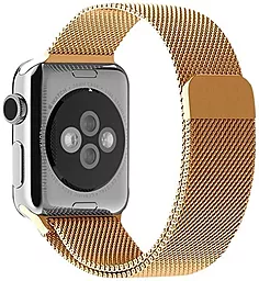 Змінний ремінець для розумного годинника Apple Watch ArmorStandart Milanese Loop Band 38mm Gold - мініатюра 3