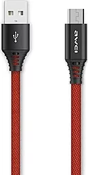 Кабель USB Awei CL-55 1.5M micro USB Cable Red