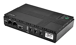 ДБЖ для роутера Hoco DC1018P 10400 mAh 12V 18W Black - фото ДБЖ для роутера Hoco DC1018P 10400 mAh 12V 18W Black