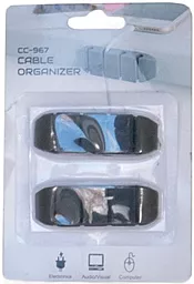 Органайзер для кабеля ExtraDigital CC-967 Cable Clips Black (KBC1806) - миниатюра 4