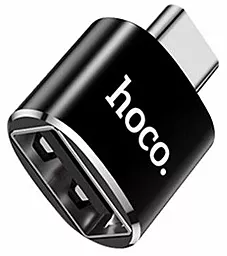 OTG-переходник Hoco UA5 с Type-C на USB 2.0 Black