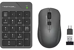 Комплект (клавиатура+мышка) A4Tech Fstyler FG1600C Air2 Gray - фото Комплект (клавиатура+мышка) A4Tech Fstyler FG1600C Air2 Gray