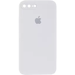 Чехол Silicone Case Full Camera Square для Apple iPhone 7 Plus, iPhone 8 Plus White