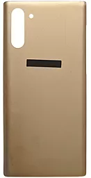 Задняя крышка корпуса Samsung Galaxy Note 10 N970F Aura Gold - фото Задняя крышка корпуса Samsung Galaxy Note 10 N970F Aura Gold