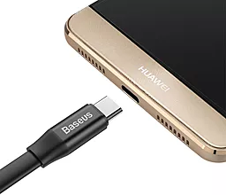 Кабель Baseus Nimble Portable USB-A - Type-C 12w 2.4a 1.2м cable Black (CALMBJ-A01) - миниатюра 4 Кабель Baseus Nimble Portable USB-A - Type-C 12w 2.4a 1.2м cable Black (CALMBJ-A01) - миниатюра 4