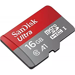 Карта пам'яті SanDisk microSDHC 16GB Ultra Class 10 UHS-I A1 + SD-адаптер (SDSQUAR-016G-GN6IA) - мініатюра 3