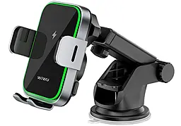 Держатель с беспроводной зарядкой WIWU CH-313 Black (29330) - фото Держатель с беспроводной зарядкой WIWU CH-313 Black (29330)