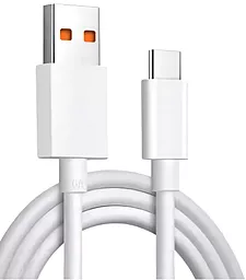 Кабель Dengos USB-A - Type-C 30w 6a 1м cable White (PLS-TC-6a-White) - фото Кабель Dengos USB-A - Type-C 30w 6a 1м cable White (PLS-TC-6a-White)