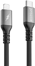 Кабель Proove ReGen Silicone USB Type-C - Lightning 12w 2.4a 1м PD сable Black