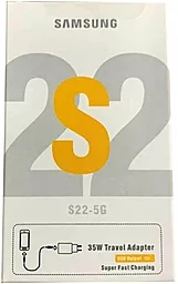 Мережевий зарядний пристрій Samsung S22-5G 35W USB-A+C 2.5A White HC - мініатюра 3
