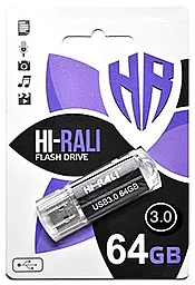 Флешка Hi-Rali Corsair Series 64GB USB 3.0 (HI-64GB3CORBK) Black - фото Флешка Hi-Rali Corsair Series 64GB USB 3.0 (HI-64GB3CORBK) Black