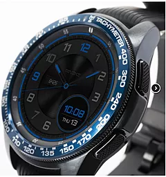 Защитный бампер на безель для умных часов Samsung Galaxy Watch 42mm / Galaxy Sport  GW-42-09 Blue (RCW4757) - миниатюра 2