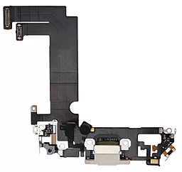 Нижній шлейф Apple iPhone 12 Mini з роз'ємом зарядки, з мікрофоном White - фото Нижній шлейф Apple iPhone 12 Mini з роз'ємом зарядки, з мікрофоном White