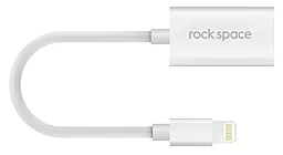 Аудио-переходник Rock Lightning Charge + Audio 2 in 1 White (RCB0561) - миниатюра 2