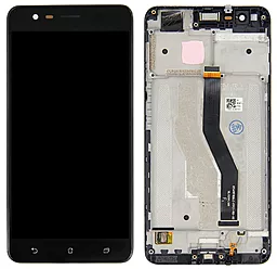 Дисплей Asus ZenFone 3 Zoom ZE553KL (Z01HD, Z01HDA) з тачскріном і рамкою, оригінал, Black