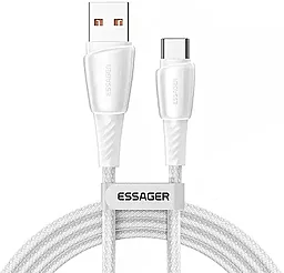 USB Кабель Essager Rainbow 100w 6a USB Type-C cable white (EXCT1-CH02)