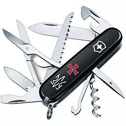 Мультитул Victorinox Huntsman Army (1.3713.3_W1010u) Black Эмблема ВСУ + Трезубец ВСУ - фото Мультитул Victorinox Huntsman Army (1.3713.3_W1010u) Black Эмблема ВСУ + Трезубец ВСУ