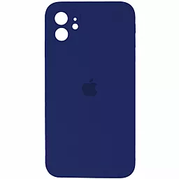 Чехол Silicone Case Full Camera for Apple iPhone 11 Navy Blue - фото Чехол Silicone Case Full Camera for Apple iPhone 11 Navy Blue