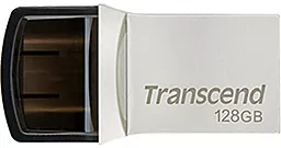 Флешка Transcend JetFlash 890 128GB USB 3.1 Type-C (TS128GJF890S) Silver