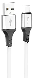 Кабель Hoco X86 Spear USB-A - Type-C 15w 3a 1м cable White - фото Кабель Hoco X86 Spear USB-A - Type-C 15w 3a 1м cable White