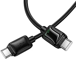 Кабель Hoco U146 USB Type-C - Type-C 60w 3a 1.2м cable black - мініатюра 3 Кабель Hoco U146 USB Type-C - Type-C 60w 3a 1.2м cable black - мініатюра 3