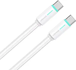 Кабель Usams SJ734 USB Type-C - Type-C 60w 3a 1м PD cable White