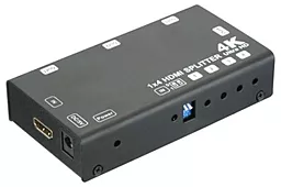 Видео сплиттер Spl-04E HDMI 1x3 v2.0 4k 60hz black Logan - фото Видео сплиттер Spl-04E HDMI 1x3 v2.0 4k 60hz black Logan
