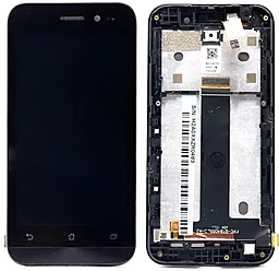 Дисплей Asus ZenFone Go ZB452KG (X014D) з тачскріном і рамкою, Black