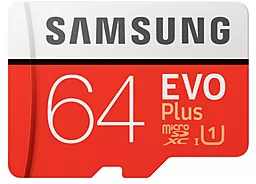 Карта пам'яті Samsung microSDXC 64GB Evo Plus Class 10 UHS-I U1 + SD-адаптер (MB-MC64HA/RU) - мініатюра 4