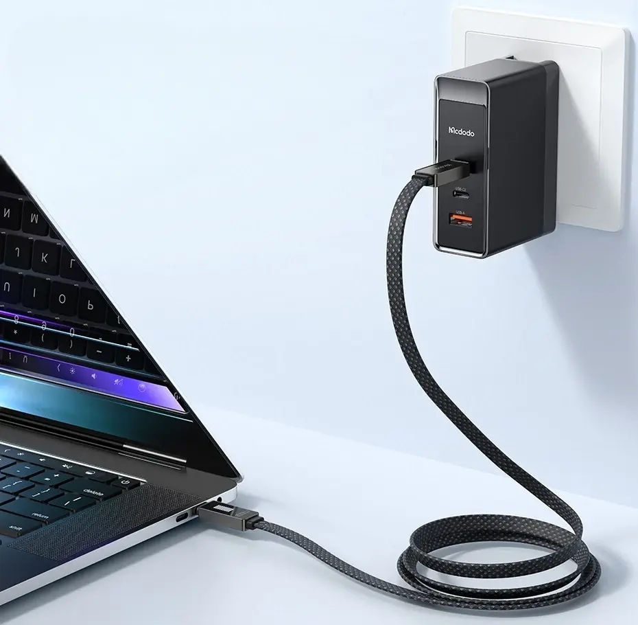 Кабель McDodo LED Display USB-A - Type-C 100w 6a 1.2м cable Black (CA-4980) - фото 7