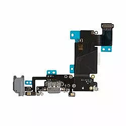 Нижний шлейф Apple iPhone 6S Plus, с разъемом зарядки, наушников, микрофоном Black